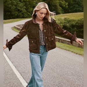 LOFT Brushed Corduroy Shirt Jacket